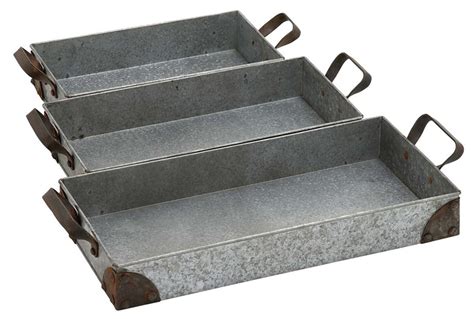 rectangular metal tray